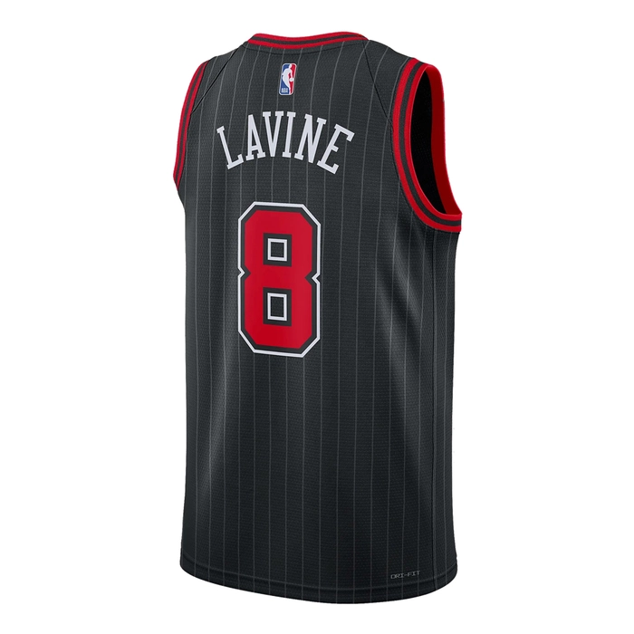 JORDAN CHICAGO BULLS ZACH LAVINE DRI-FIT NBA STATEMENT EDITION 2022/23 JERSEY 'BLACK'