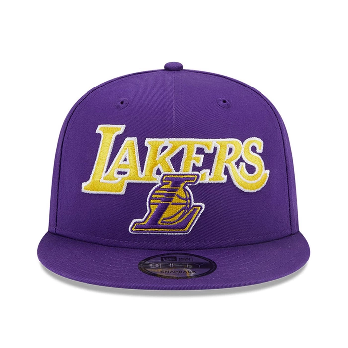 NEW ERA LOS ANGELES LAKERS NBA PATCH 9FIFTY SNAPBACK CAP 'PURPLE/GOLD'
