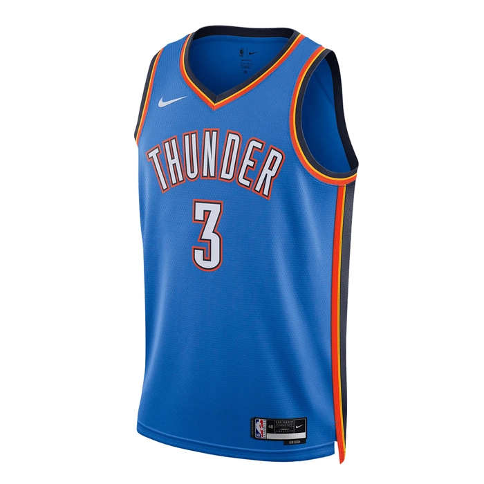 NIKE OKLAHOMA CITY THUNDER JOSH GIDDEY DRI-FIT NBA SWINGMAN ICON EDITION 2022/23 JERSEY 'BLUE'
