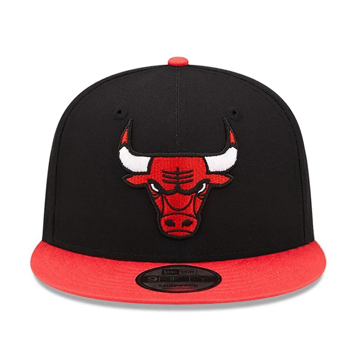 NEW ERA CHICAGO BULLS NBA TEAM PATCH 9FIFTY SNAPBACK CAP 'BLACK'