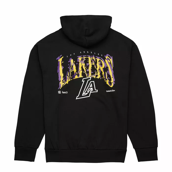 MITCHELL & NESS X SUGA GLITCH HOODIE LOS ANGELES LAKERS 'BLACK'