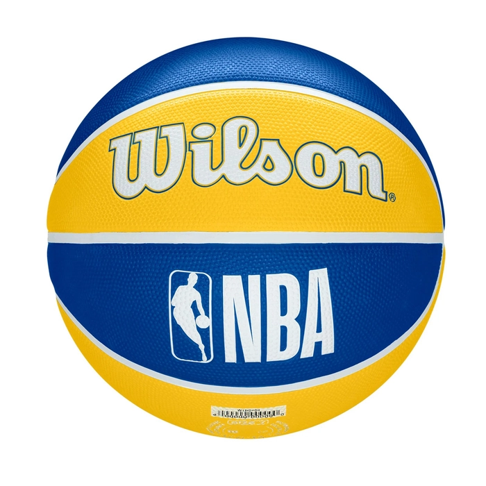 WILSON NBA TEAM TRIBUTE OUTDOOR BASKETBALL GOLDEN STATE WARRIORS 'BLUE/YELLOW'