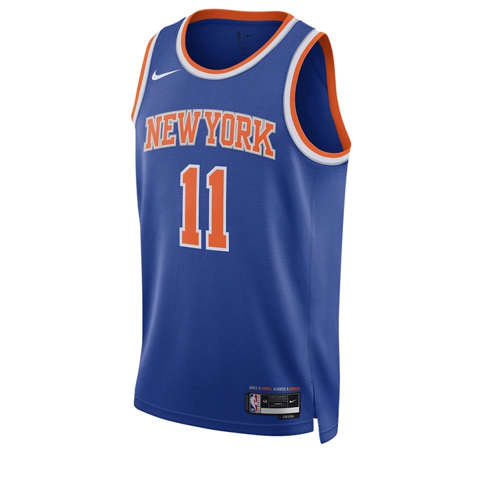 NIKE JALEN BRUNSON NEW YORK KNICKS ICON EDITION  DRI-FIT NBA SWINGMAN JERSEY 'BLUE'