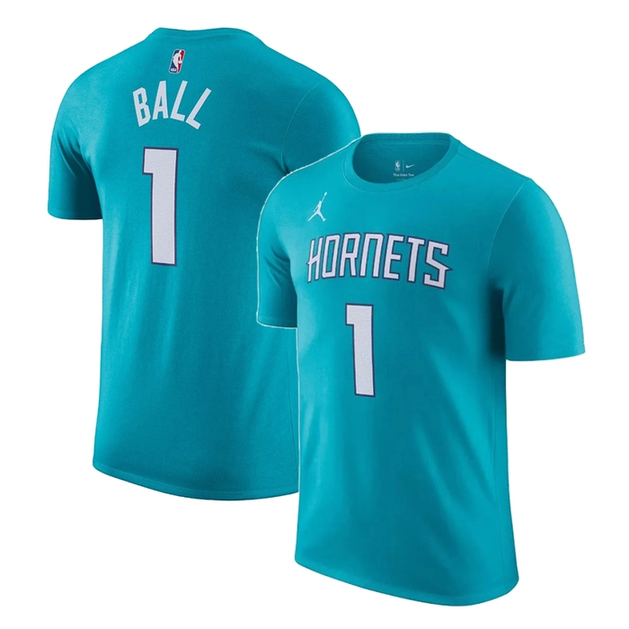 JORDAN LAMELO BALL CHARLOTTE HORNETS NBA T-SHIRT 'LIGHT BLUE'