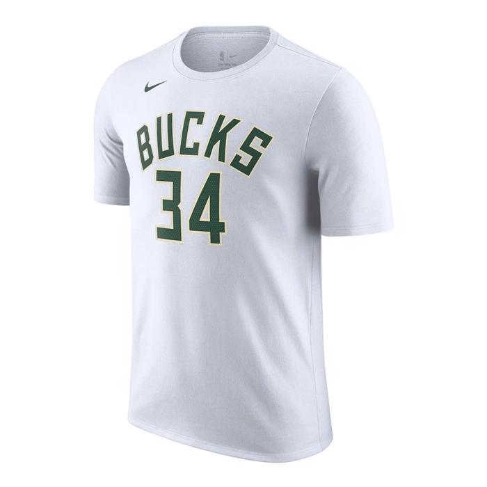 NIKE GIANNIS ANTETOKOUNMPO MILWAUKEE BUCKS NBA T-SHIRT 'WHITE'