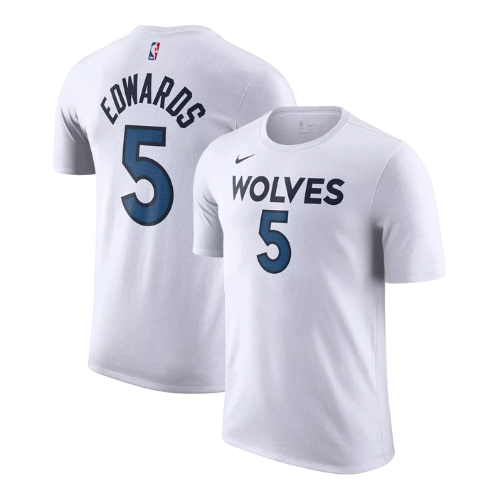 NIKE ANTHONY EDWARDS MINNESOTA TIMBERWOLVES NBA T-SHIRT 'WHITE'
