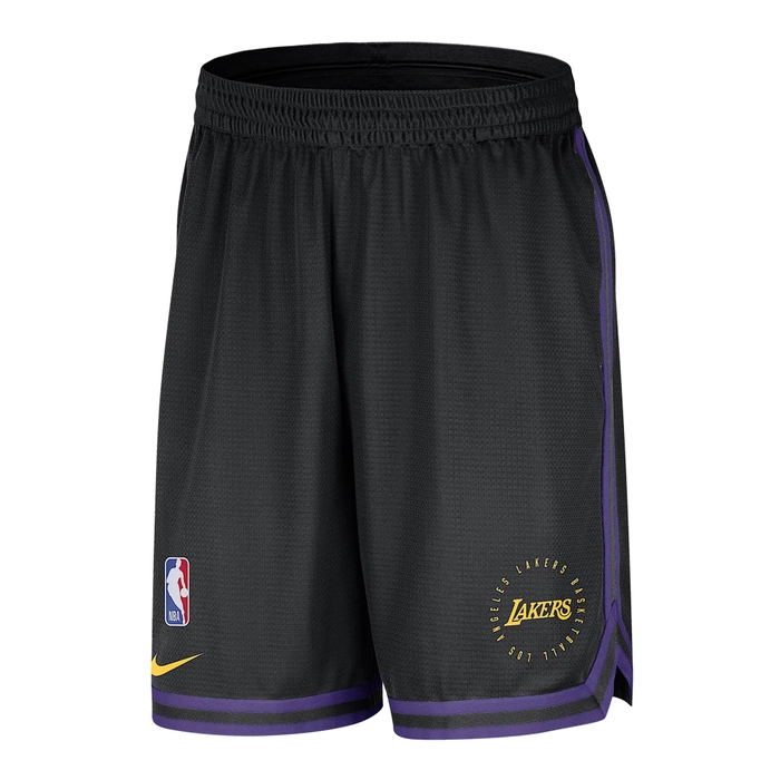 NIKE LOS ANGELES LAKERS DNA NBA DRI-FIT 8 INCHES UNLINED PREGAME SHORTS 'BLACK/FIELD PURPLE'