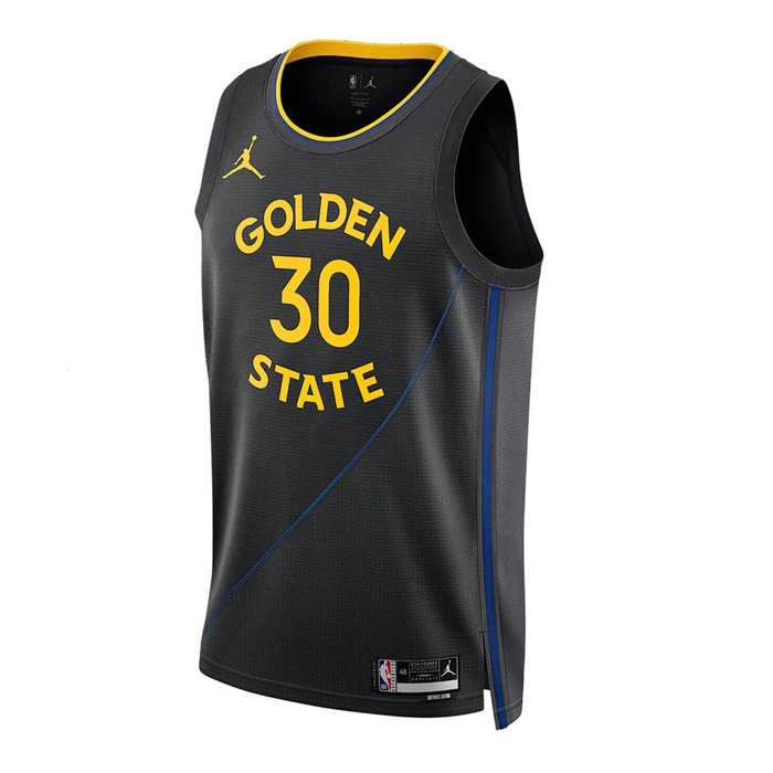 JORDAN STEPHEN CURRY GOLDEN STATE WARRIORS 2024/25 STATEMENT EDITION DRI-FIT NBA SWINGMAN JERSEY 'BLACK'