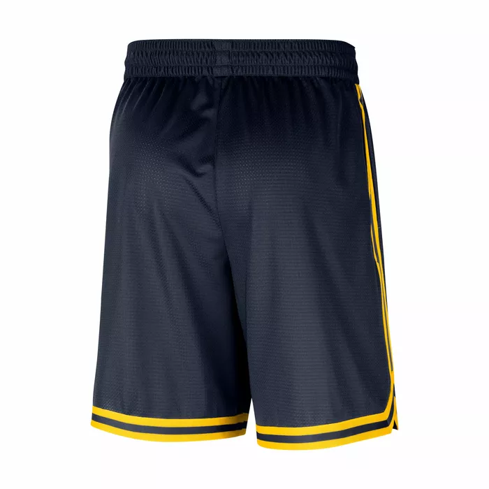 NIKE DENVER NUGGETS DNA NBA DRI-FIT 8 INCHES UNLINED PREGAME SHORTS 'COLLEGE NAVY/AMARILLO'