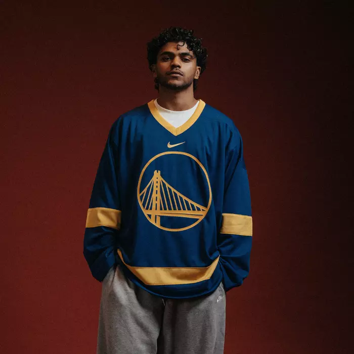 NIKE GOLDEN STATE WARRIORS HOCKEY JERSEY 'RUSH BLUE'