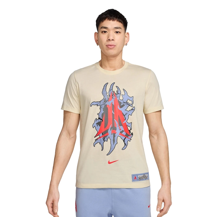 NIKE JA MORANT BASKETBALL T-SHIRT 'COCONUT MILK'
