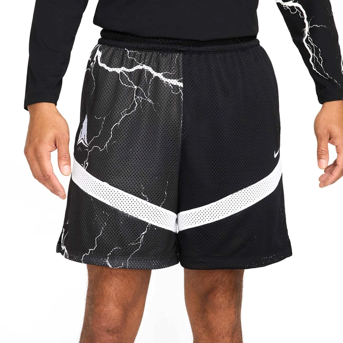 NIKE JA MORANT DRI-FIT ICON 6 INCHES SHORTS 'BLACK/WHITE'