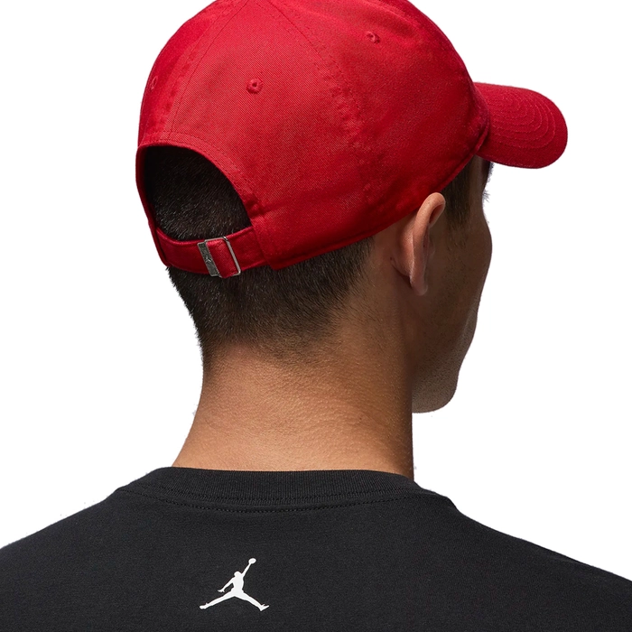 JORDAN CLUB UNSTRUCTURED CURVED-BILL CAP 'RED'
