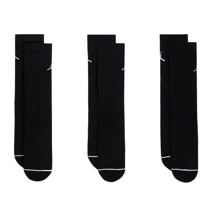 JORDAN EVERYDAY CREW SOCKS (3 PAIRS) 'BLACK'