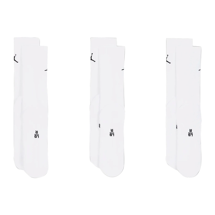 JORDAN EVERYDAY CREW SOCKS (3 PAIRS) 'WHITE'