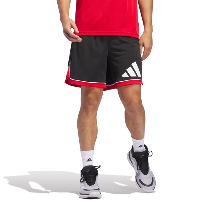 ADIDAS BASKETBALL BADGE OF SPORT SHORTS 'BLACK/RED'