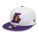 NEW ERA LOS ANGELES LAKERS CROWN PATCHES 9FIFTY SNAPBACK CAP 'WHITE'