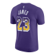 NIKE LEBRON JAMES LOS ANGELES SELECT SERIES NBA T-SHIRT 'PURPLE'