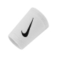 NIKE ELITE DOUBLEWIDE WRISTBANDS (1 PAIR) 'WHITE/BLACK'