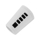 NIKE ELITE DOUBLEWIDE WRISTBANDS (1 PAIR) 'WHITE/BLACK'
