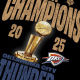 OKLAHOMA CITY THUNDER 2025 NBA CHAMPIONS T-SHIRT 'BLACK'