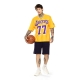 NBA LUKA DONCIC LOS ANGELES LAKERS VINTAGE FOOTBALL OVERSIZED JERSEY 'YELLOW'