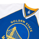 NBA GOLDEN STATE WARRIORS CONTRAST COLOUR OVERSIZED T-SHIRT 'ROYAL BLUE'