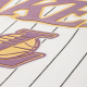 NBA LOS ANGELES LAKERS STRIPED OVERSIZED T-SHIRT 'WHITE'