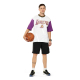 NBA LOS ANGELES LAKERS STRIPED OVERSIZED T-SHIRT 'WHITE'