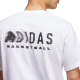 ADIDAS MEN'S BASKETBALL GRAPHIC TEE ' WHITE/BLACK'