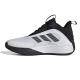 ADIDAS MEN'S OWN THE GAME 3.0 BASKETBALL SHOES 'CLOUD WHITE / CORE BLACK'