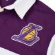 NBA: LOS ANGELES LAKERS EMBROIDERED OVERSIZED POLO T-SHIRT FULL SLEEVE-YELLOW