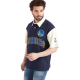 NBA: GOLDEN STATE WARRIORS TYPOGRAPHY OVERSIZED POLO T-SHIRT-NAVY