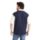 NBA: GOLDEN STATE WARRIORS TYPOGRAPHY OVERSIZED POLO T-SHIRT-NAVY
