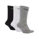 NIKE PERFORMANCE LIGHTWEIGHT TRAINING CREW SOCKS (3 PAIRS) 'BLACK/GREY/WHITE'