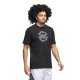 ADIDAS MEN'S BASKETBALL EMBLEM GRAPHIC TEE 'BLACK'