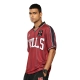 NBA: CHICAGO BULLS VINTAGE OVERSIZED POLO T-SHIRT 'MAROON'