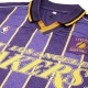 NBA: LOS ANGELES LAKERS VINTAGE OVERSIZED POLO T-SHIRT 'PURPLE'