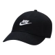 NIKE CLUB UNSTRUCTURED FUTURA WASH CAP 'BLACK/WHITE'