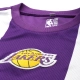 NBA LOS ANGELES LAKERS STRIPED OVERSIZED JERSEY 'PURPLE/YELLOW'