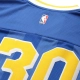 NBA GOLDEN STATE WARRIORS STEPH CURRY VINTAGE FOOTBALL OVERSIZED JERSEY 'ROYAL BLUE'