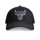 NBA CHICAGO BULLS MONOCHROME BLACK TRUCKER CAP 'BLACK'