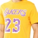 NBA LEBRON JAMES LOS ANGELES LAKERS CLASSIC PRINTED T-SHIRT 'YELLOW'