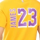 NBA LEBRON JAMES LOS ANGELES LAKERS CLASSIC PRINTED T-SHIRT 'YELLOW'