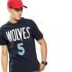 NBA ANTHONY EDWARDS MINNESOTA TIMBERWOLVES CLASSIC PRINTED T-SHIRT 'NAVY'