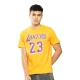 NBA LEBRON JAMES LOS ANGELES LAKERS CLASSIC PLAYER NAME T-SHIRT 'YELLOW'