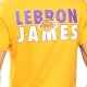 NBA LEBRON JAMES LOS ANGELES LAKERS CLASSIC PLAYER NAME T-SHIRT 'YELLOW'