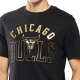 NBA CHICAGO BULLS GOLD FOIL T-SHIRT 'BLACK'
