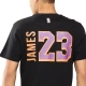 NBA LEBRON JAMES LOS ANGELES LAKERS CLASSIC PRINTED T-SHIRT 'BLACK'
