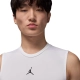 NIKE JORDAN MEN'S DRI-FIT SLEEVELESS BASE LAYER SPORT TANK 'WHITE'